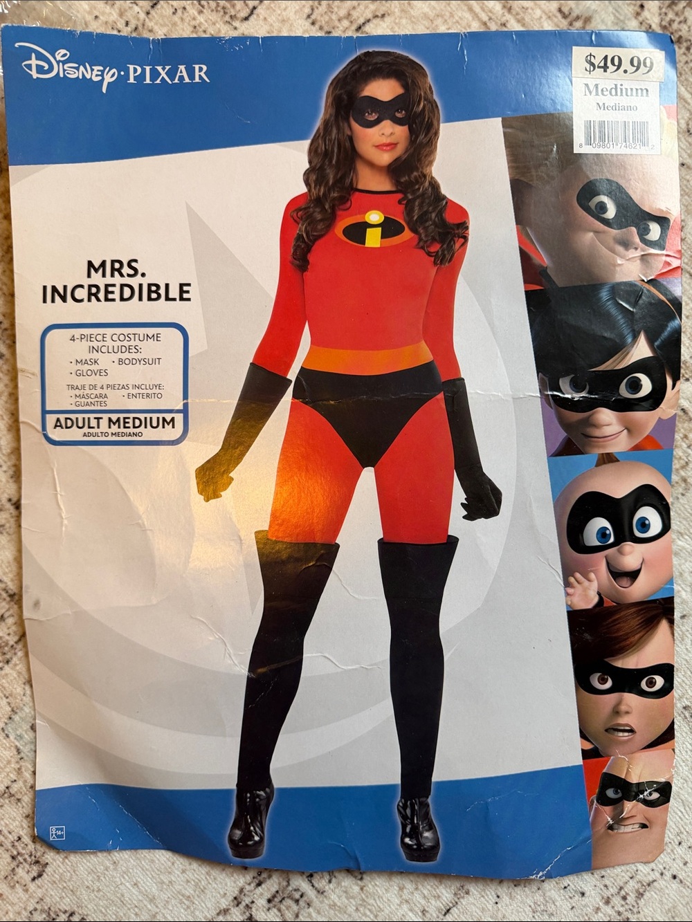 Disney Mrs. Incredible Costume - Red, Black & Yellow - Picture 2 of 10